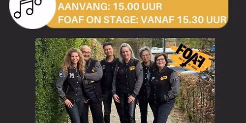 LIVE FOAF (First of All Friends) — muziek in Roosendaal